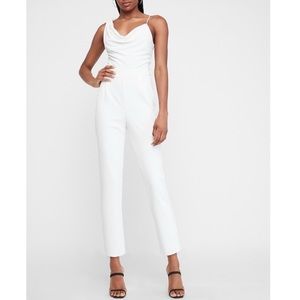 Express asymmetrical jumpsuit white $ negotiable
